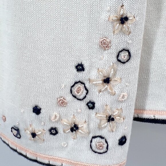 🌺KORET Size M Faux Cami Top with short sleeve Cardigan with Embroidered Detail - Picture 3 of 10